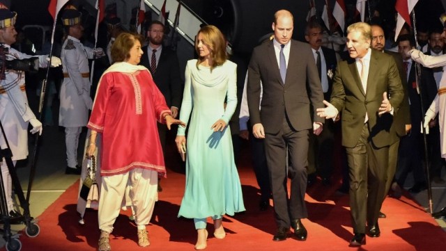 Kate Middleton di Pakistan. Foto: STR/AFP