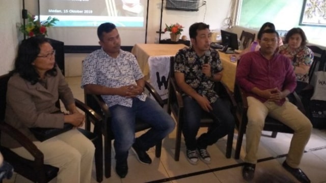 Konferensi pers WALHI Sumut | foto : Sumut News