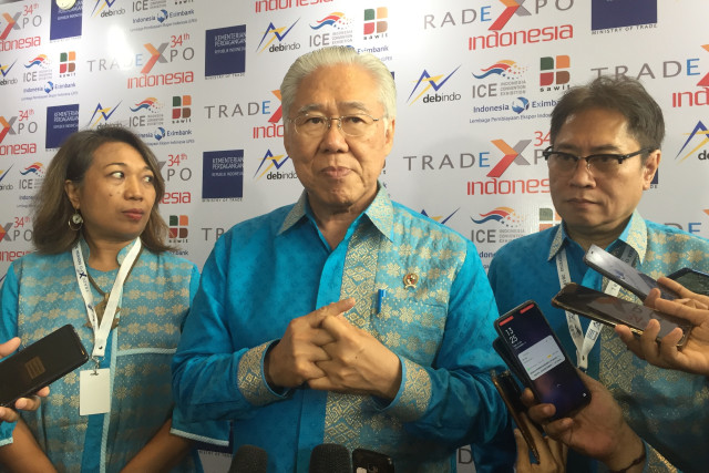 Menteri Perdagangan Enggartiasto Lukita di acara Trade Expo Indonesia 2019. Foto: Elsa Olivia/kumparan