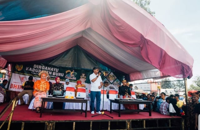 Sambutan Sekda Buru, Ahmad Assagaff. Dok : GenPI Maluku