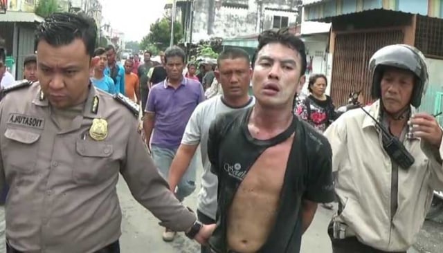 Pelaku penganiayaan terhadap prajurit TNI diamankan polisi | foto : Sumut News