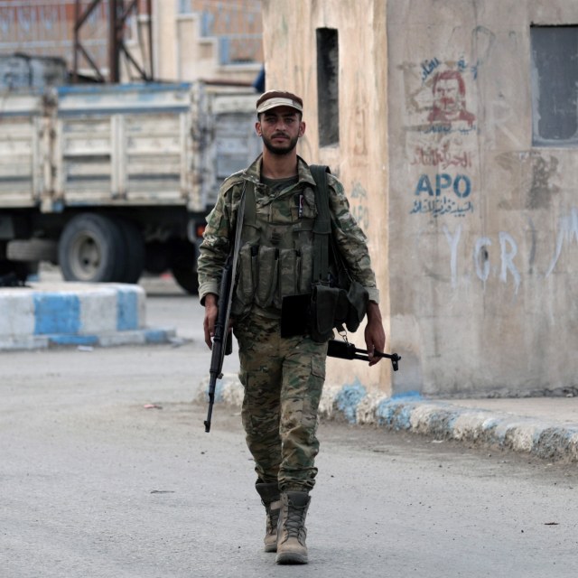 Tentara pro-Turki di Suriah utara Foto: Reuters/Khalil Ashawi