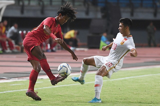Timnas Indonesia U-19 melawan Timnas China U-19