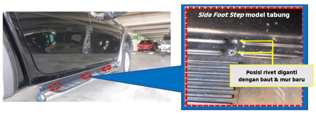 Masalah Foot Step, Mitsubishi Recall Triton (307748)