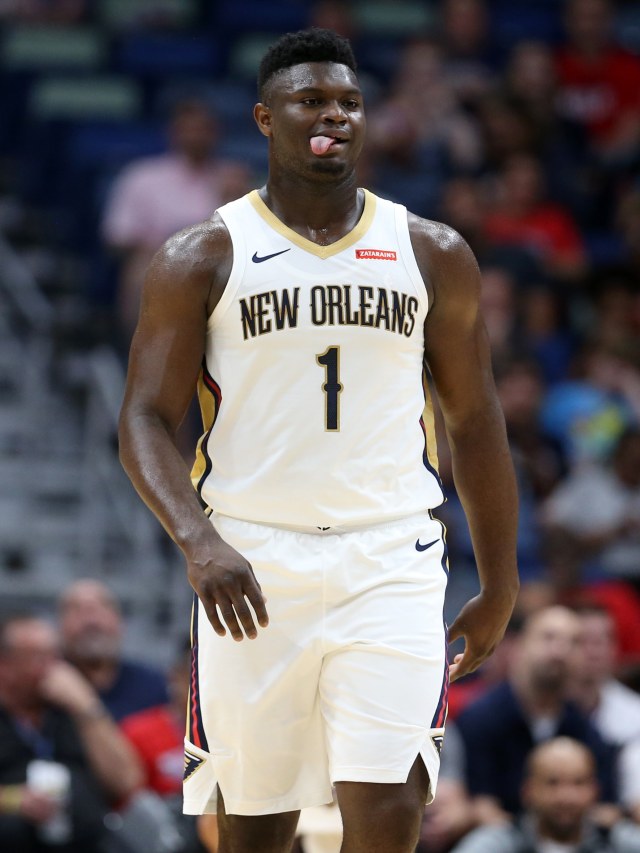 Bintang muda New Orleans Pelicans, Zion Williamson.  Foto: Chuck Cook-USA TODAY Sports