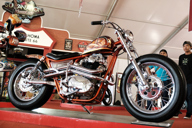 Motor kustom di Suryanation Motorland 2019. Foto: Bangkit Jaya Putra/kumparan