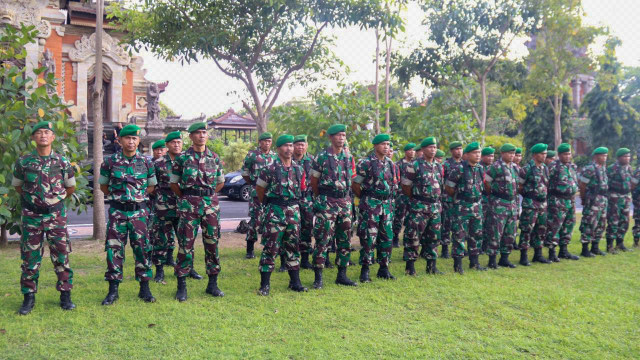 Apel pengamanan Pelantikan presiden wapres terpilih 2019-2024. Foto: Dok. Polresta Denpasar