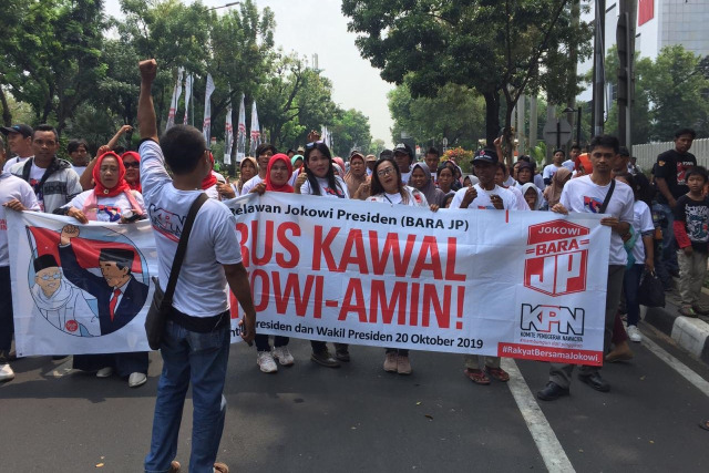 Beda Cara Relawan Rayakan Pelantikan Jokowi di 2014 dan 2019 (47270)