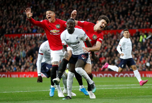 Pertandingan Manchester United vs Liverpool di Old Trafford, Manchester, Inggris, Minggu (20/10/2019). Foto: REUTERS/Russell Cheyne