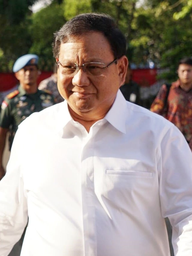 Prabowo Subianto tiba di Istana Negara, Senin (21/10/2019). Foto: Kevin S. Kurnianto/kumparan