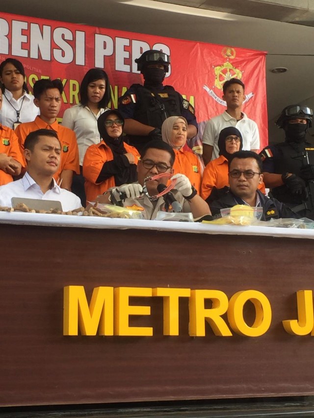 Jumpa pers kasus percobaan menggagalkan pelantikan presiden dan wakil presiden terpilih di Polda Metro Jaya. Foto: Raga Imam/kumparan