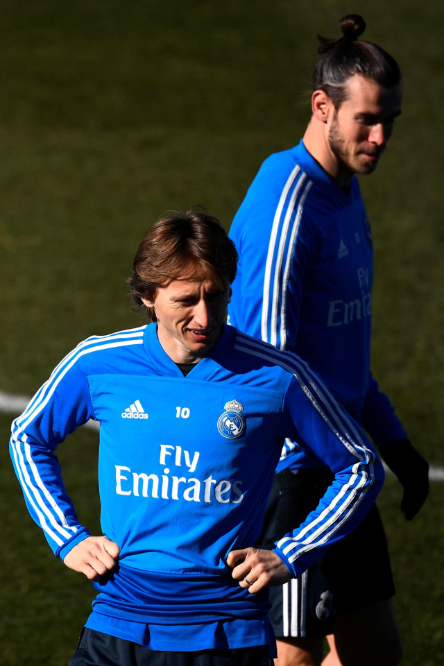 Gareth Bale dan Luka Modric. Foto: AFP