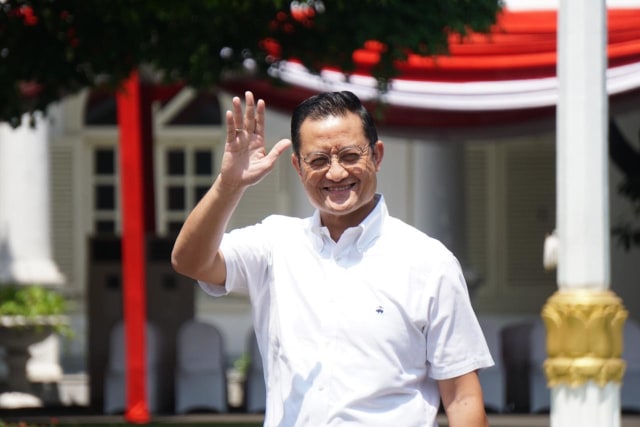 Juliari P. Batubara tiba di Kompleks Istana Kepresidenan