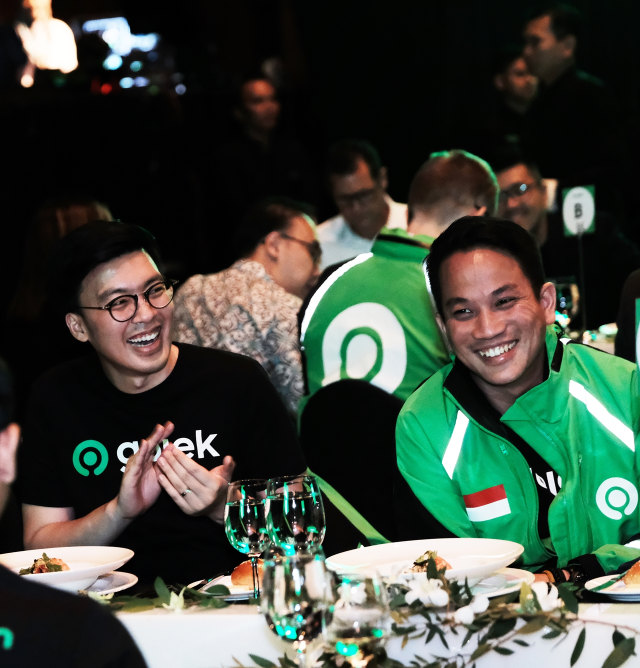 Co-CEO Gojek, Kevin Aluwi dan Andre Soelistyo. Foto: Gojek