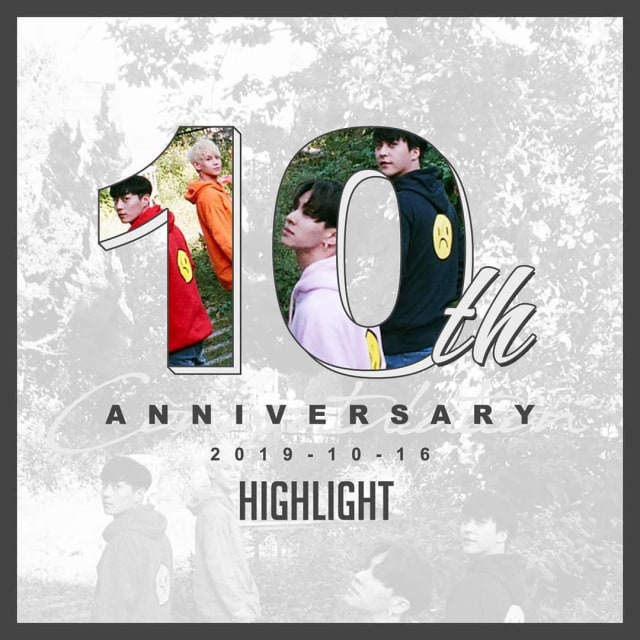 Perayaan 10 tahun debut boyband Highlight Foto: Instagram/@highlight_auent