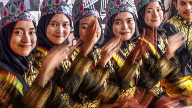 Ilustrasi Tari Saman. Foto:  ANTARA FOTO/Rahmad