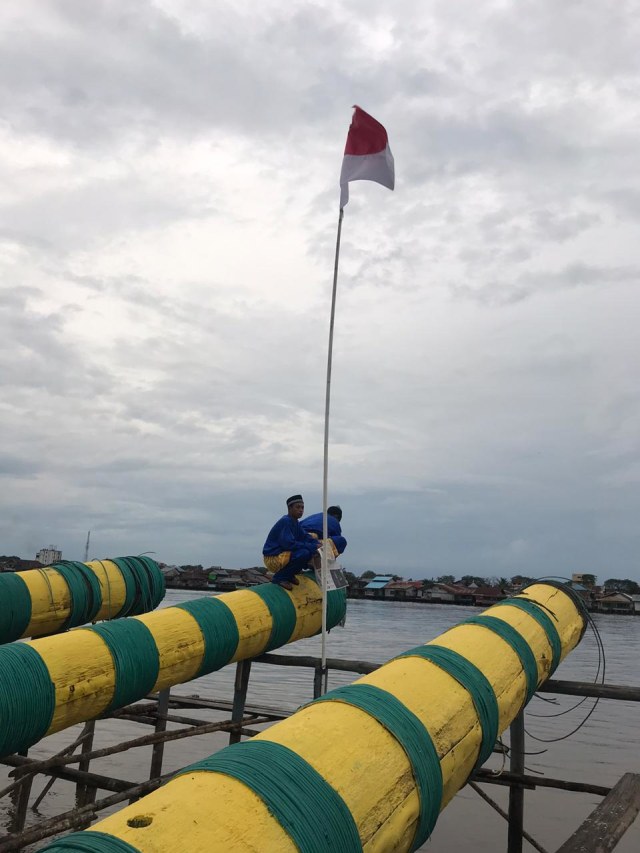 Meriam Karbit merupakan permainan tradisional masyarakat Kota Pontianak. Foto: Teri/Hi!Pontianak 