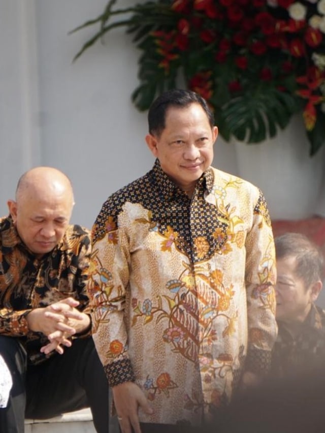 Menteri Dalam Negeri, Tito Karnavian saat perkenalan Menteri Kabinet Indonesia Maju di Istana Kepresidenan, Jakarta.  Foto: Kevin S. Kurnianto/kumparan 