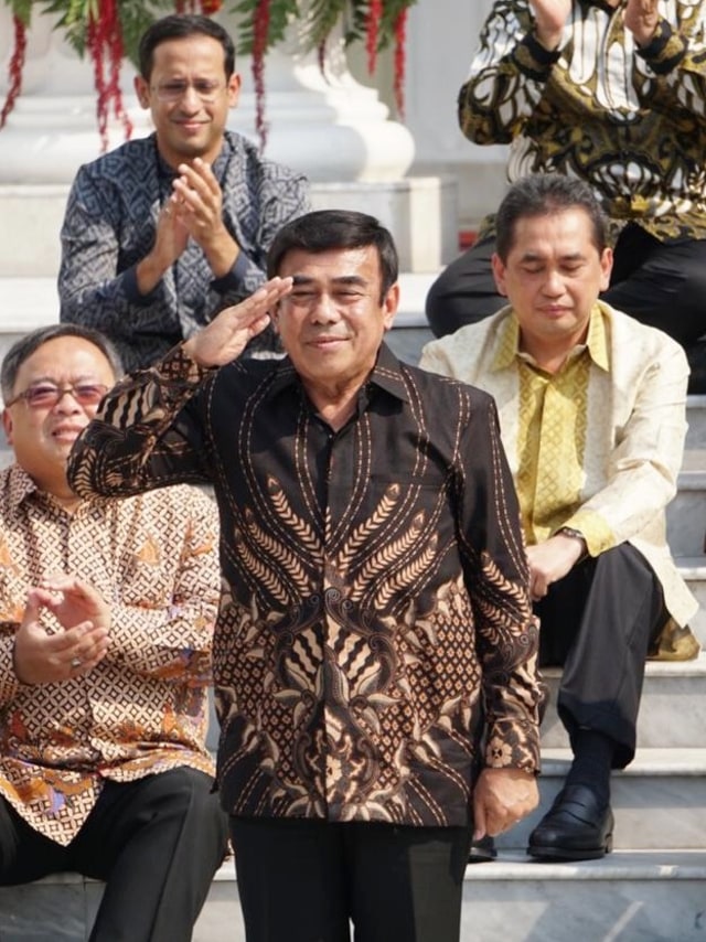 Menteri Agama, Fachrul Razi saat perkenalan Menteri Kabinet Indonesia Maju di Istana Kepresidenan, Jakarta.  Foto: Kevin S. Kurnianto/kumparan 