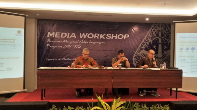 Media Workshop Pengelolaan Jaminan Kesehatan Nasional BPJS Kesehatan di Hotel Innside Yogyakarta. Foto: Resya Firmansyah/kumparan