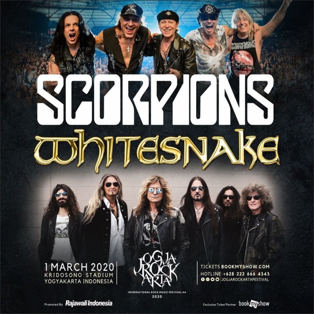 Poster band Scorpions. Foto: Instagram/@rajawaliindonesia