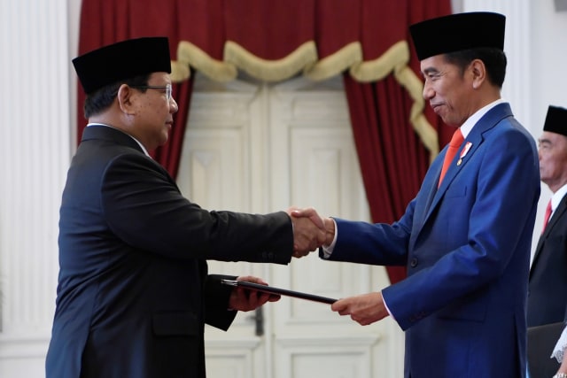 Pelantikan Menteri, Prabowo Subianto
