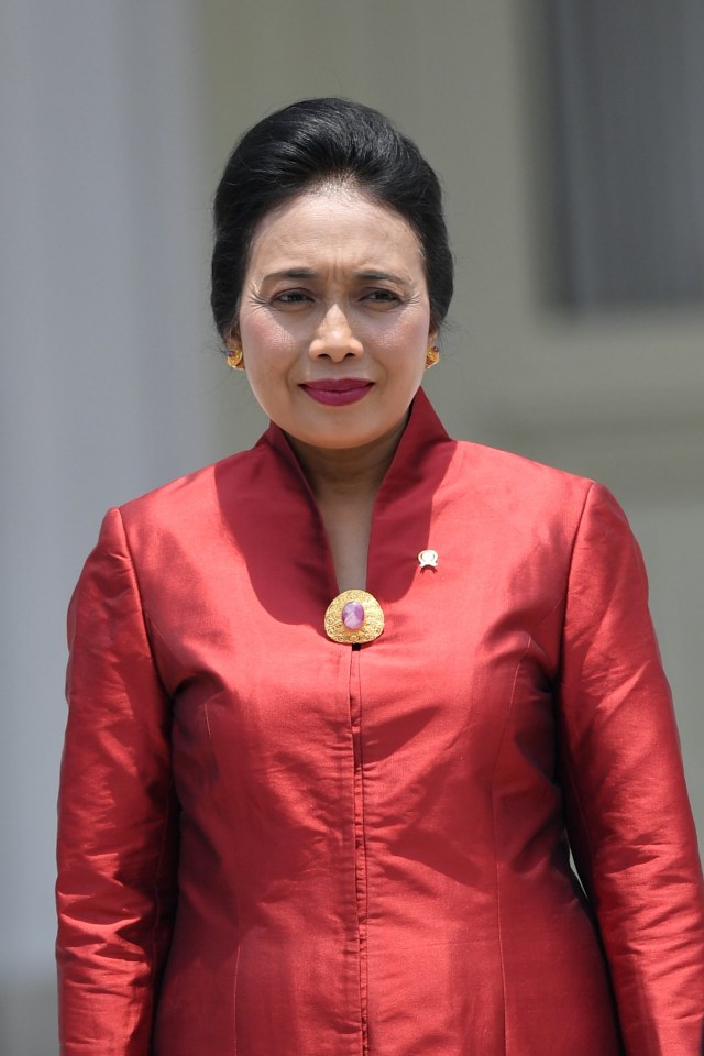 Menteri Pemberdayaan Perempuan dan Anak I Gusti Ayu Bintang Darmawati atau Bintang Puspayoga di Istana Merdeka, Jakarta. Foto: ANTARA FOTO/Wahyu Putro A 