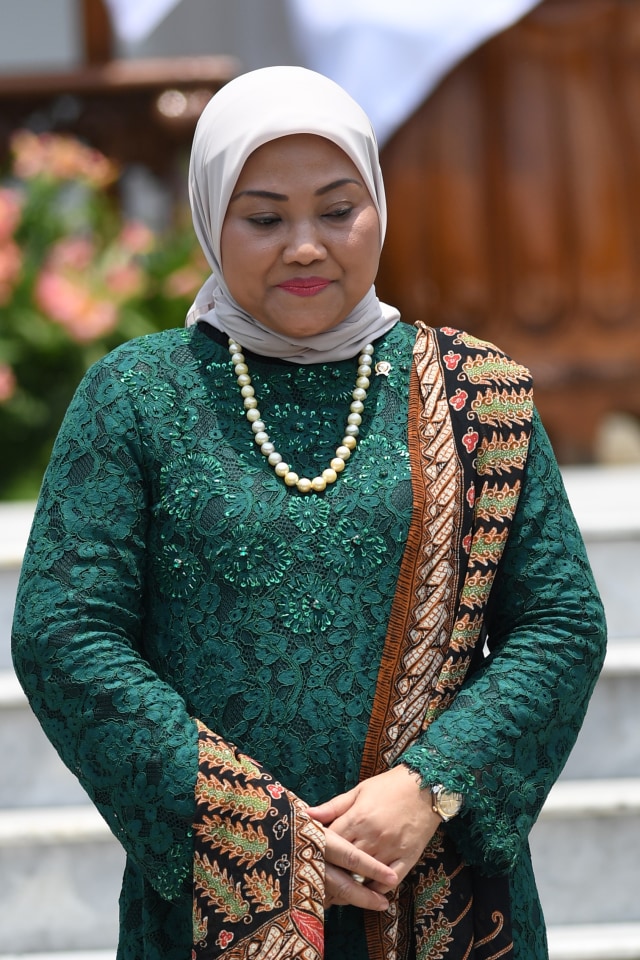 Menteri Ketenagakerjaan Ida Fauziah di Istana Merdeka, Jakarta.  Foto: ANTARA FOTO/Wahyu Putro A