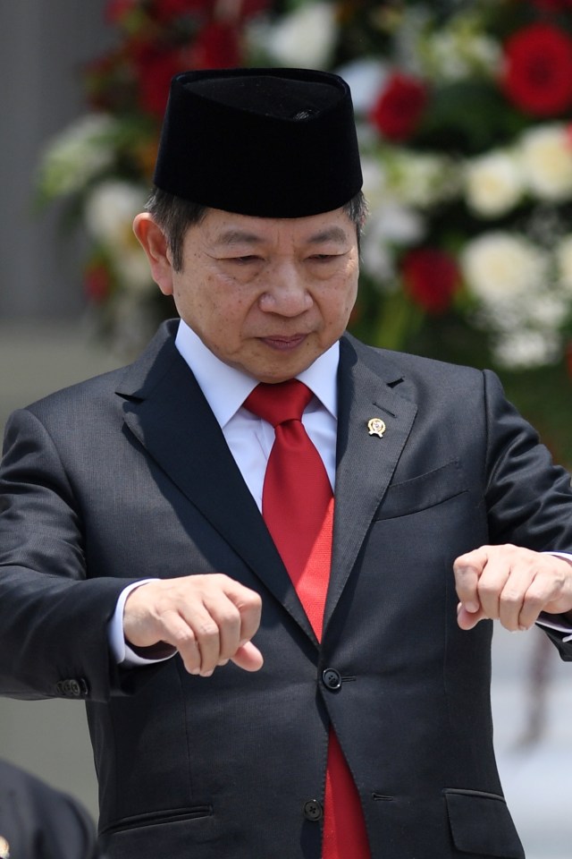 Menteri Perencanaan Pembangunan Nasional/Kepala Bappenas Suharso Monoarfa di Istana Merdeka, Jakarta.  Foto: ANTARA FOTO/Wahyu Putro A
