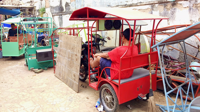 Odong-odong di kawasan Cempaka Putih