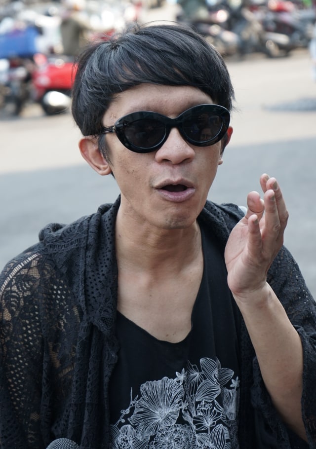 Aming saat ditemui dikawasan Tendean, Jakarta, Kamis, (24/10). Foto: Ronny