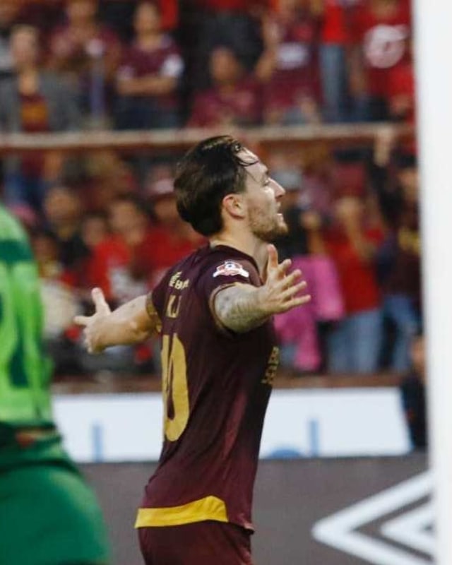 Marc Klok merayakan gol. Foto: Dok. Media Barito Putera