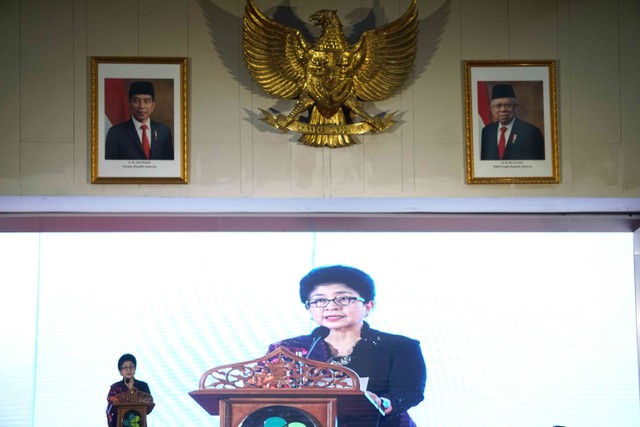 Mantan Menteri Kesehatan Nila F. Moeloek di gedung Kemenkes RI, Jakarta.  Foto: Irfan Adi Saputra/kumparan 