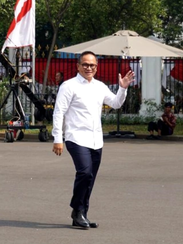 Kartika Wirjoatmodjo tiba di Istana Kepresidenan, Jakarta, Jumat (25/10/2019). Foto: Kevin S. Kurnianto/kumaparn
