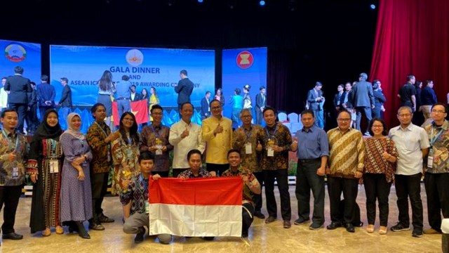 Indonesia jadi juara umum di ASEAN ICT Awards 2019. Foto: Kominfo