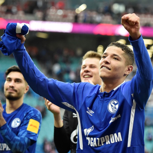 Gelandang Schalke, Amine Harit Foto: REUTERS/Matthias Rietschel
