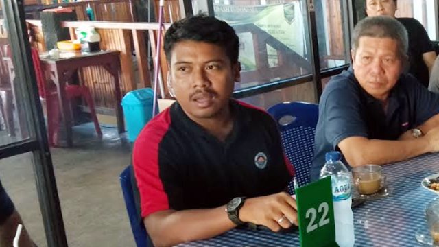 Manajemen tim Bogor FC Sulut United saat menggelar jumpa pers terkait dengan perjalanan tim hingga proyeksi musim 2020