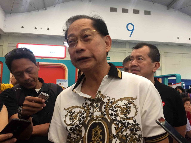 Direktur Utama BCA Jahja Setiaatmadja dalam pembukaan BCA Expo 2019 di ICE BSD, Tangerang. Foto: Elsa Toruan/kumparan