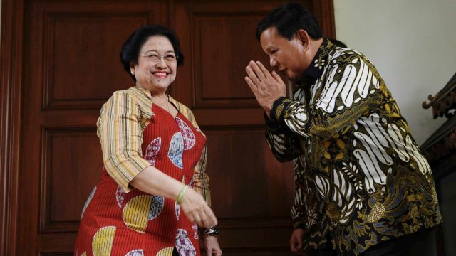 Pertemuan Prabowo Subianto dengan Megawati Soekarnoputri, 24 Juli 2019. Foto: Antara Foto/Puspa Perwitasari