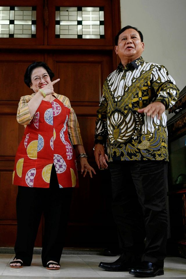Pertemuan Prabowo Subianto dengan Megawati Soekarnoputri, 24 Juli 2019. Foto: Antara Foto/Puspa Perwitasari