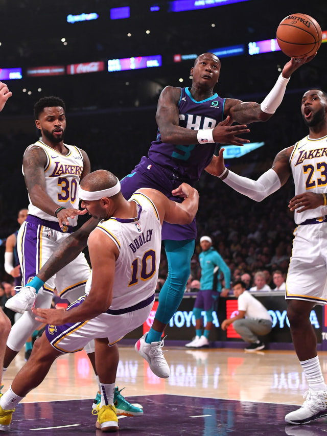 Pertandingan NBA antara Los Angeles Lakers dan Charlotte Hornets.  Foto: Jayne Kamin-Oncea-USA TODAY Sports