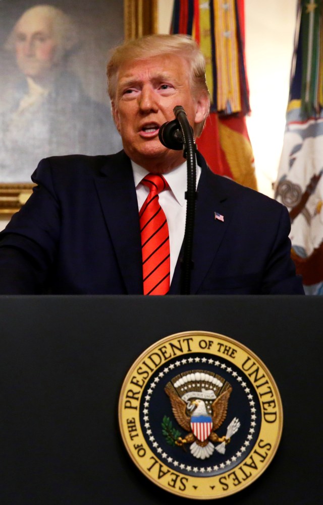 Presiden Amerika Serikat, Donald Trump. Foto: REUTERS/Jim Bourg