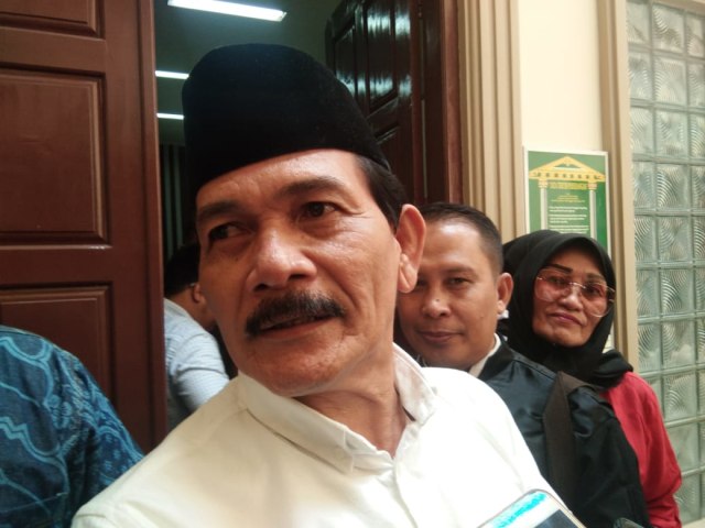 Terdakwa Darwan saat diwawancarai Lampung Geh, Senin (28/10) | Foto: Obbie Fernando/Lampung Geh