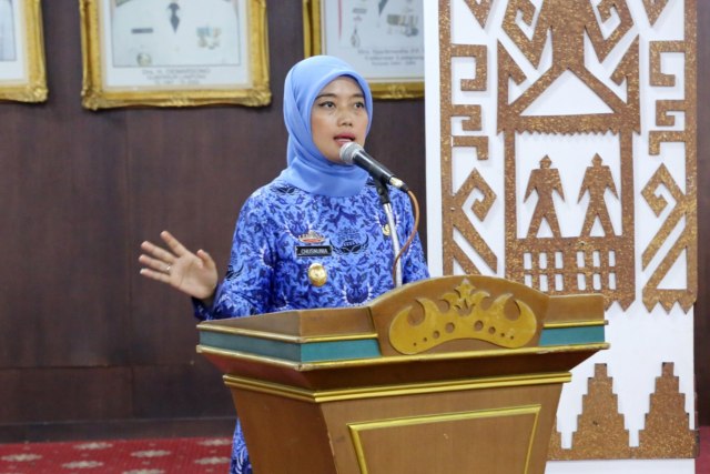 Wakil Gubernur Lampung Chusnunia Chalim, Senin (28/10) | Foto : Humas Pemprov Lampung