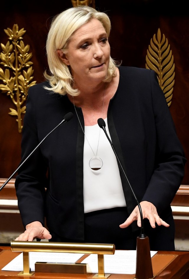 Pemimpin Partai Front Nasional Prancis Marine Le Pen Foto: AFP/Alain Jocard