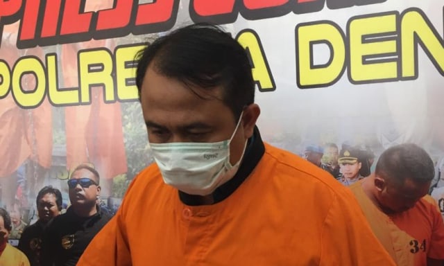 Wayan K yang menjadi tersangka kasus suap di DLHK Denpasar (kanalbali/KAD)