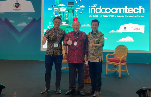 Konferensi pers Indocomtech 2019