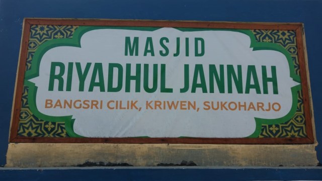 Masjid Riyadhul Jannah di Sukoharjo