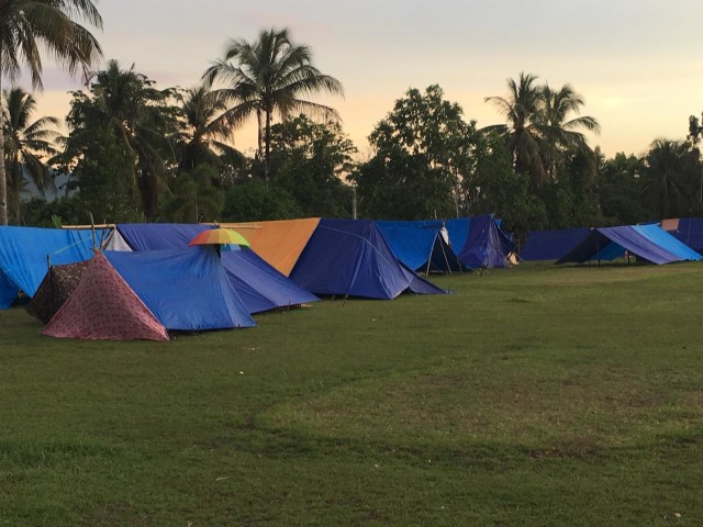 Lokasi pengungsian warga Waimital di Rindam (30/10). Dok: Lentera Maluku
