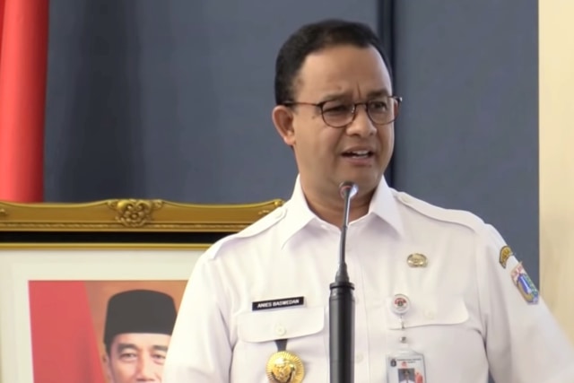 Gubernur DKI Jakarta Anies Baswedan memberikan arahan rancangan KUA-PPAS dan RAPBD 2020 kepada SKPD. Foto: Youtube/@PEMPROV DKI JAKARTA